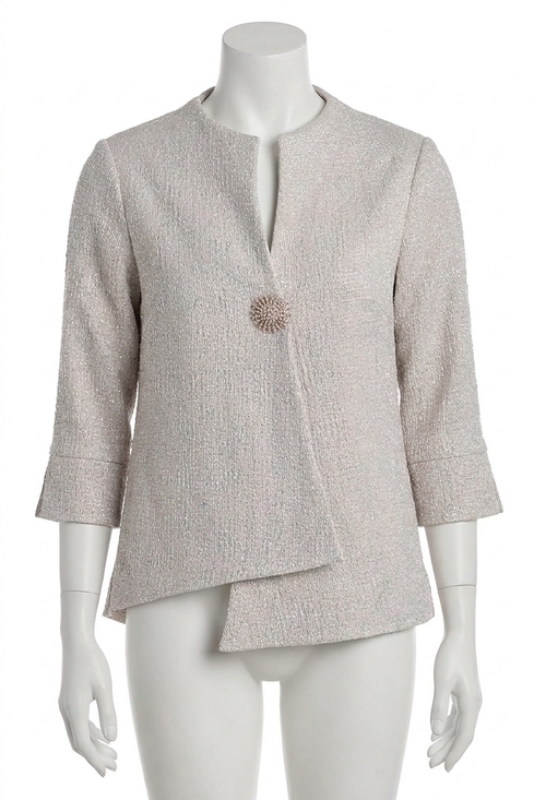 FRANK LYMAN Jackets & Blazers - NEW FRANK LYMAN textured shimmery swing jacket in pink/gold